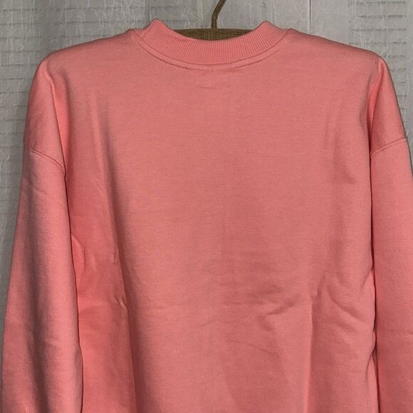 BILLABONG XS-S Pink Gold Boyfriends Back Crew Cotton Fleece Interior Sweatshirt - Picture 4 of 12